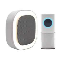 Wireless Plug-in Door Chime with Built-in Night Light, Dusk & Dawn Sensor, 200m Operating Range, 30 Chimes, LED Chime Alert, Easy Install