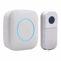Wireless Portable Door Chime, 150m Operating Range, 30 Different Chimes, LED Colour Change Chime Alert, Easy Install