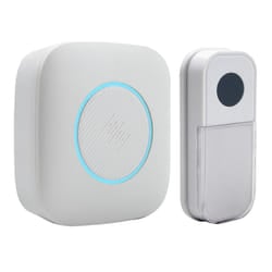 Wireless Portable Door Chime, 150m Operating Range, 30 Different Chimes, LED Colour Change Chime Alert, Easy Install