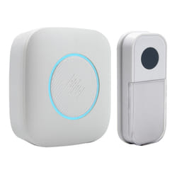 Wireless Plug-in Door Chime, 150m Operating Range, 30 Different Chimes, LED Colour Change Chime Alert, Easy Install