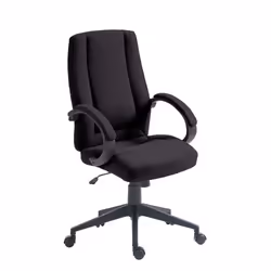 NAUTILUS Designs Dorset High Back Fabric Executive Office Chair With P