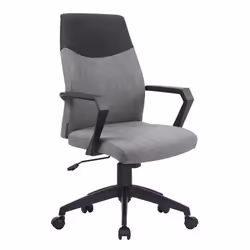 NAUTILUS Designs Clyde High Back Two Tone Fabric Executive Office Chai