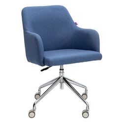 NAUTILUS Designs Girona Contemporary Fabric Medium Back Armchair With