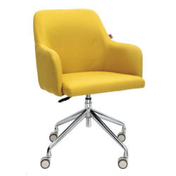 NAUTILUS Designs Girona Contemporary Fabric Medium Back Armchair With