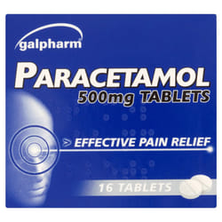 Paracetamol 16 Tablets 500mg Galpharm- Max Order "2"