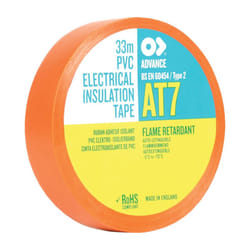 AT7 25mm x 33m Orange PVC Insulating Tape