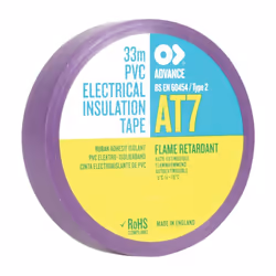 AT7 25mm x 33m Purple PVC Insulating Tape