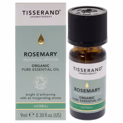 Organic Pure Essential Oil - Rosemary by Tisserand for Unisex - 0.30 o