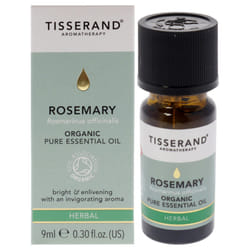 Organic Pure Essential Oil - Rosemary by Tisserand for Unisex - 0.30 o