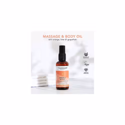 ,Energy Boost Massage and Body Oil ,100% Natural Pure Essential Oils ,100ml