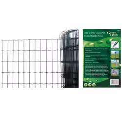 10mx 0.9m Green Pvc Coated Border Fence - garden green wire fence heavy duty galvanised fencing xl strong border steel 10mx ...