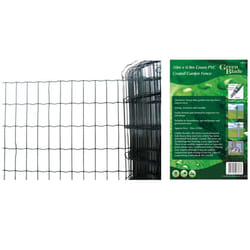 10mx 0.9m Green Pvc Coated Border Fence -  garden green wire fence heavy duty galvanised fencing xl strong border steel 10mx 09m outdoor 10x09m