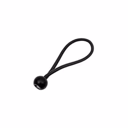 Blackspur 10 X Ball Bungee Loop Shock Cords Black Elastik Tarpaulin 25CM
