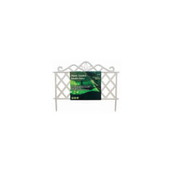 White Plastic Garden Border Fence -  fence border plastic garden edging lattice fencing path ornamental 4681012