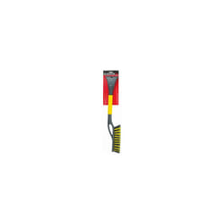 Heavy Duty Ice Scraper and Brush Wide Blade Foam Grip for Efficient Winter Use