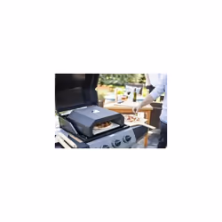 Grill Top Pizza Maker Oven Steel Waterproof with Thermometer BBQ Gas Charcoal
