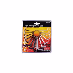 Blackspur Hexagon Allen Key Set - Hex Allan Keys Loose Alan Imperial 116 564 - key allen hex allan keys loose alan imperial ...