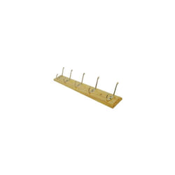 5 Hook Pine Hat And Coat Rack -  ashley housewares 5 hook hat coat rack pine