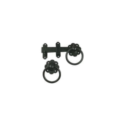 6" Powder Coated Ring Latch -  latch ring gate door garden black 6 shed vintage handle style coated