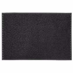 JVL Condor Classic Astro Turf-Look Rubber Scraper Mat, Black, 40 x 60 cm