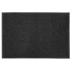 JVL Condor Classic Astro Turf-Look Rubber Scraper Mat, Black, 40 x 60 cm