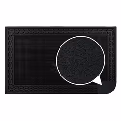 JVL Foliage Scraper Rubber Pin Doormat, 45x75cm - Additional view 5