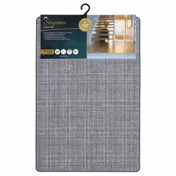 JVL Elegance Indoor Mat Grey, 50cmx 75cm approx - Door Mat