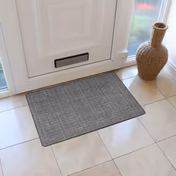 JVL Elegance Indoor Mat Grey, 50cmx 75cm approx - Door Mat