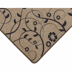JVL Elegance Door Mat 50 x 75 cm, Trailing Flower