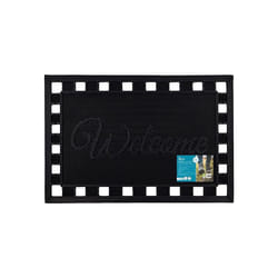 JVL Maiva Welcome Scraper Rubber Studs Doormat 40x60cm
