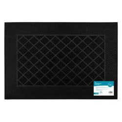 JVL Harlequin Scraper Rubber Pin Doormat, 40x60cm