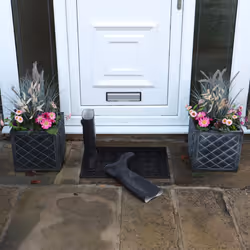 JVL Linden Scraper Rubber Pin Doormat 40x60cm - Additional view 9
