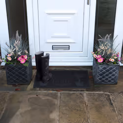 JVL Home Sweet Home Scraper Rubber Pin Doormat, 45x75cm - Additional view 5