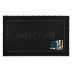 JVL Alvaro Welcome Scraper Rubber Pin Doormat, 45x75cm