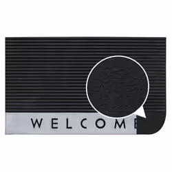 JVL Quartz Welcome Scraper Rubber Doormat 45x75cm - Additional view 6
