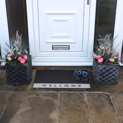 JVL Quartz Welcome Scraper Rubber Doormat 45x75cm - Additional view 8