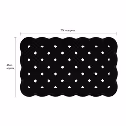 Trellis Rubber Scraper Mat - 40x70cm - Additional view 6