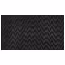 JVL Platina Scraper Rubber Doormat, 40x70cm, Silver/Blue - Additional view 7