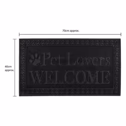 JVL Fauna Lovers Scraper Rubber Pin Doormat, 40x70cm - Additional view 9