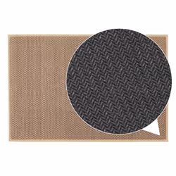 JVL Antarra Machine Washable Doormat, 50 x 75cm - Beige - Additional view 4