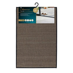 JVL Antarra Machine Washable Doormat, 50x75cm - Black/Brown