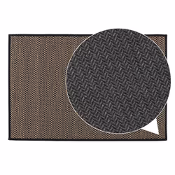 JVL Antarra Machine Washable Doormat, 50x75cm - Black/Brown - Additional view 5