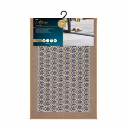 JVL Allure Machine Washable Doormat, 50x75cm - Beige