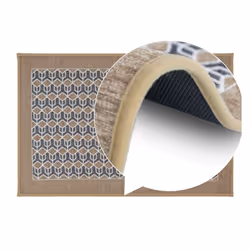 JVL Allure Machine Washable Doormat, 50x75cm - Beige - Additional view 6