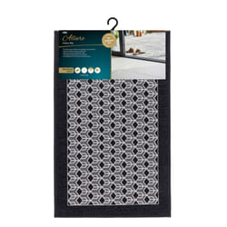 JVL Allure Machine Washable Doormat, 50x75cm - Black