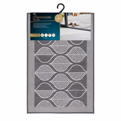 JVL Expression Machine Washable Doormat, 50x75cm - Leaves