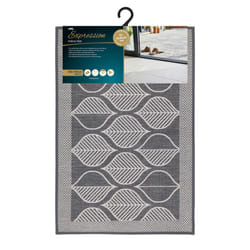 JVL Expression Machine Washable Doormat, 50x75cm - Leaves