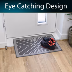 JVL Expression Machine Washable Doormat, 50x75cm - Stripes - Additional view 8