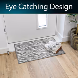 JVL Harmony Machine Washable Doormat - 50x75cm - Eyes - Additional view 8