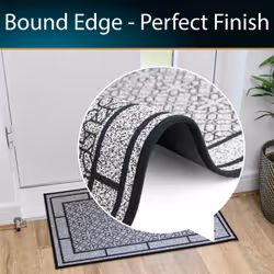 JVL Avanti Machine Washable Doormat, 50x75cm - Grey - Additional view 11